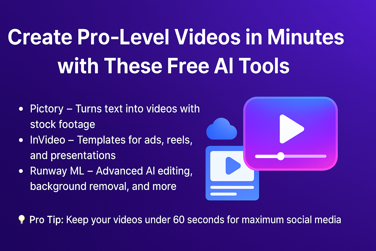 Create Pro-Level Videos in Minutes with These Free AI Tools